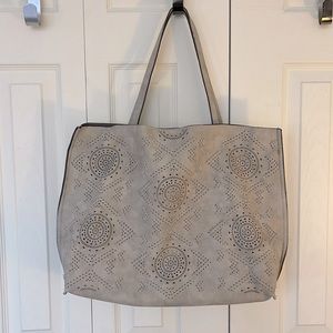 SOLD Anthropology Street Level Hobo Vegan Leather Handbag